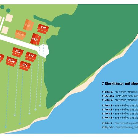 Blockhausferien Ruegen - Meerblick Sassnitz Bagian luar foto